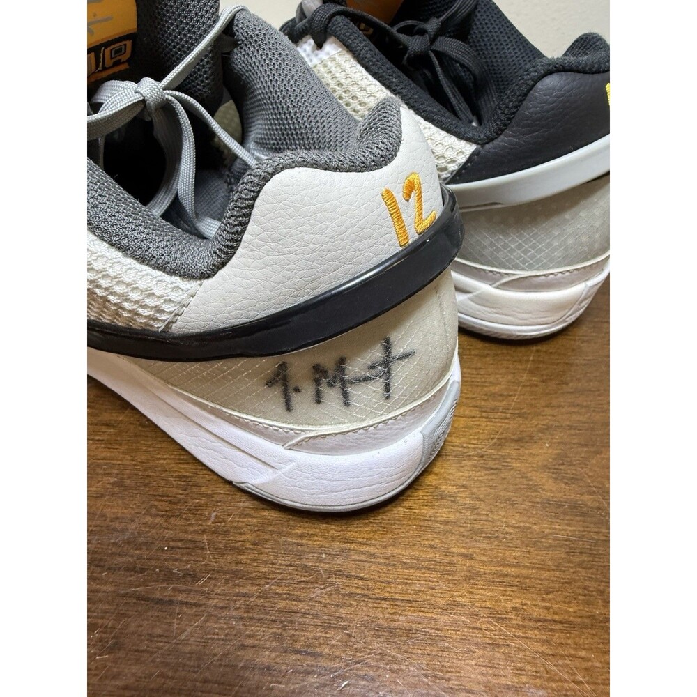 Nike Ja 1 Light Smoke Grey Sneaker White Gray Black Yellow DR8785-100 2023 8.5M - Picture 5 of 10